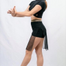 Кроп-топ для танцев LA “ULTRA” kid с коротким рукавом