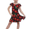 Юбка для танцев kid "Cherry-Skirt”на трусиках, годе с шестью клиньями и регилином по краю